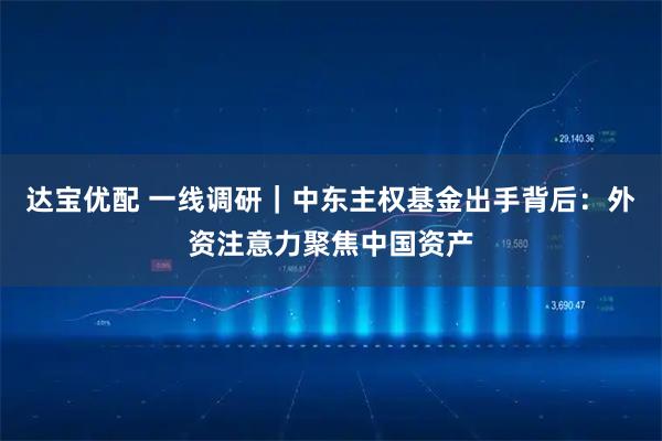 达宝优配 一线调研｜中东主权基金出手背后：外资注意力聚焦中国资产
