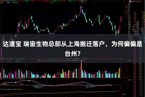 达道宝 瑞宙生物总部从上海搬迁落户，为何偏偏是台州？